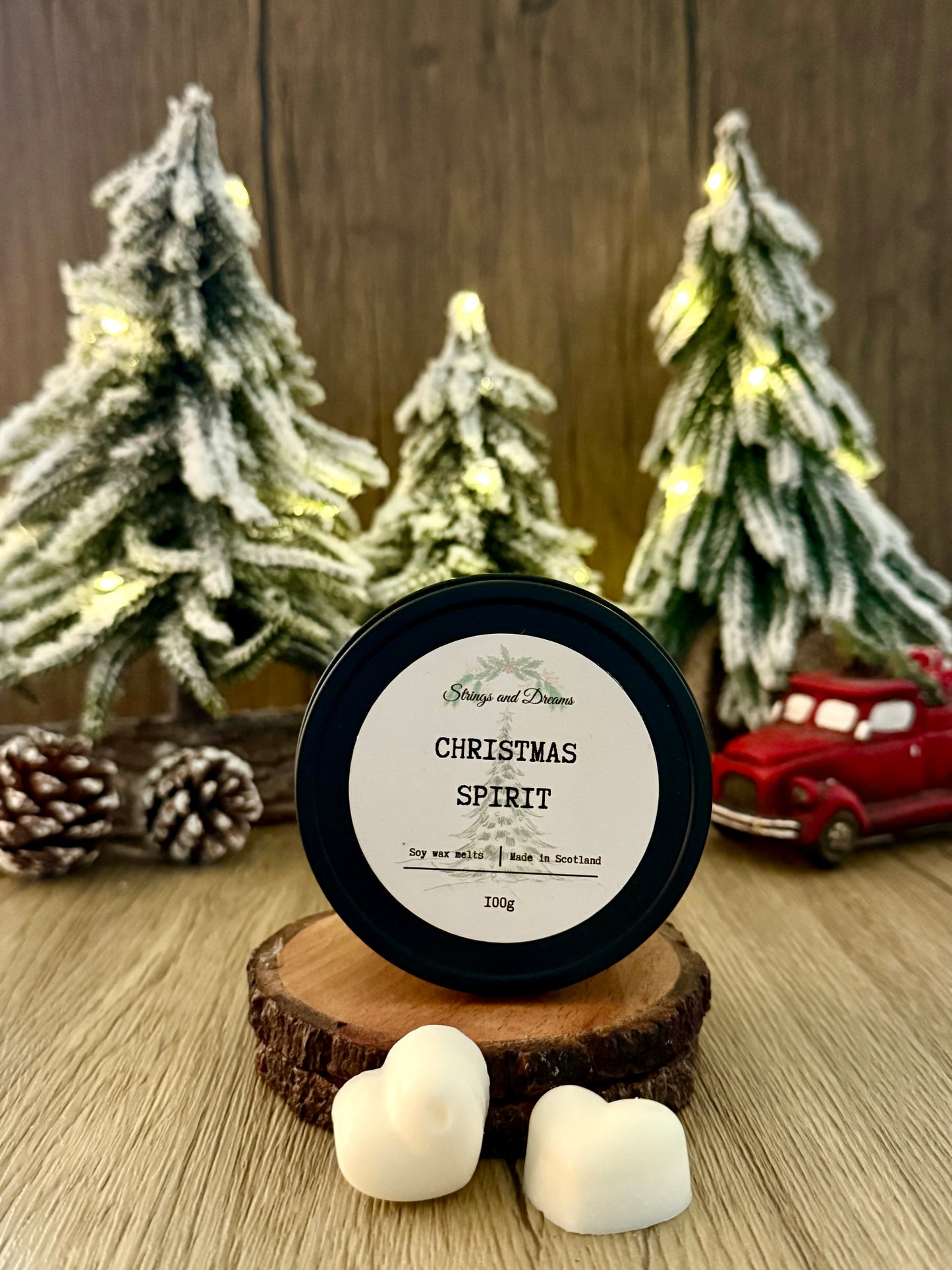 Christmas Spirit highly scented wax melts handmade in Scotland