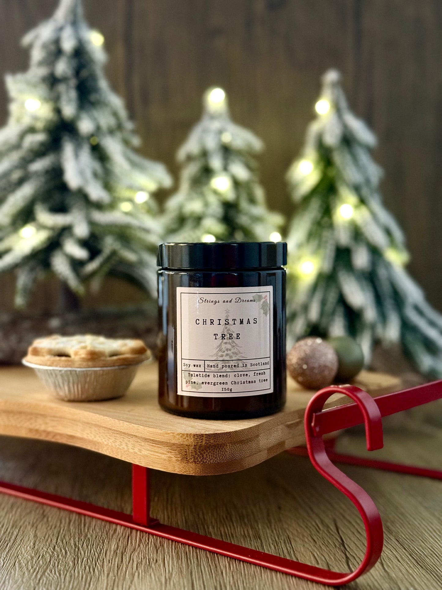 Christmas Tree digital story scented candle