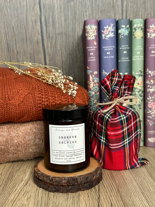 Drunken Kelpies soy wax candle