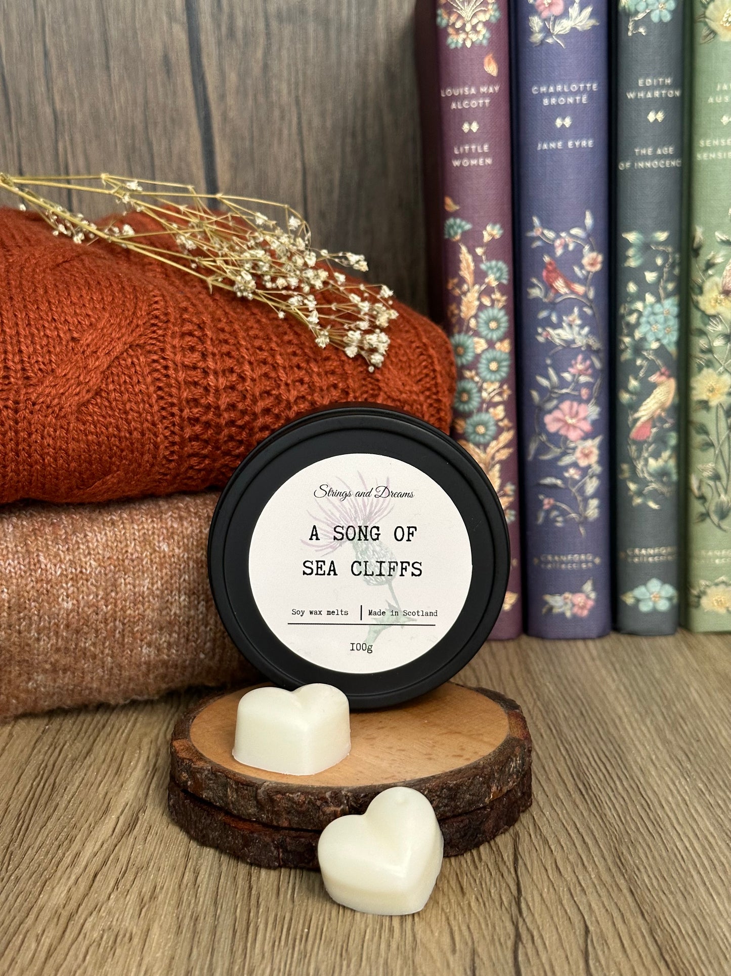A song of Sea Cliffs scented wax melts