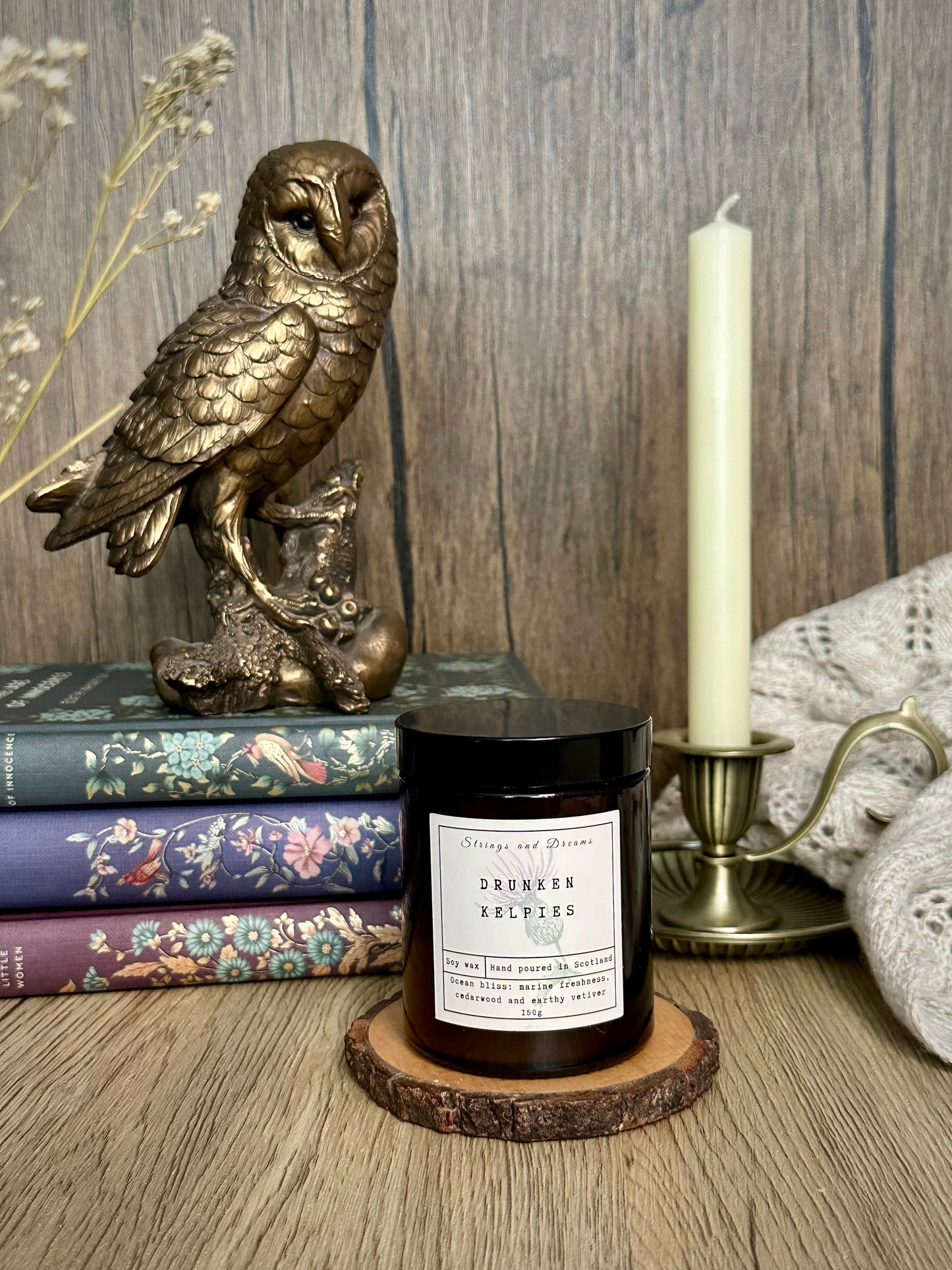 Drunken Kelpies soy wax candle