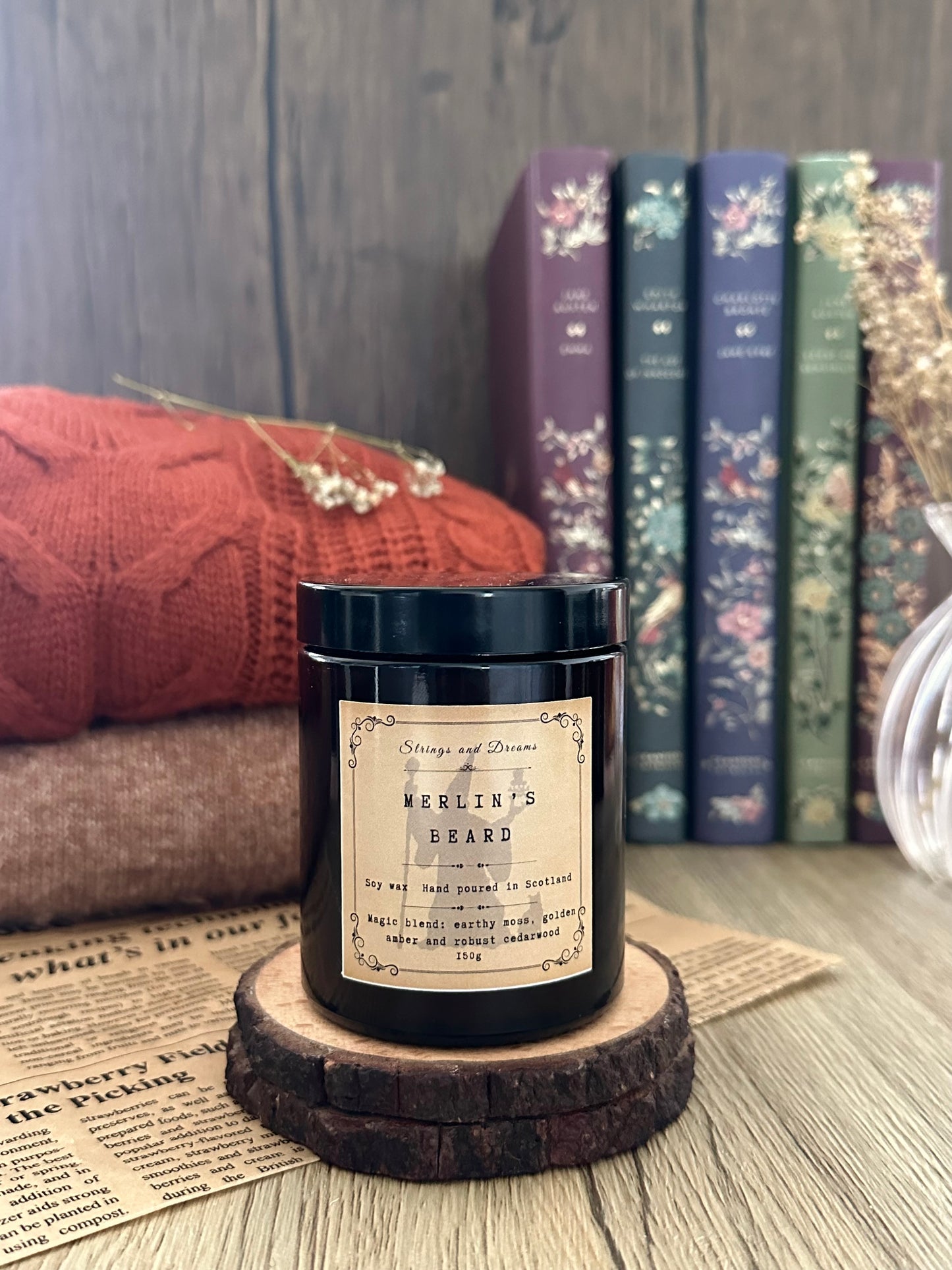 Merlin's Beard digital story scented candle