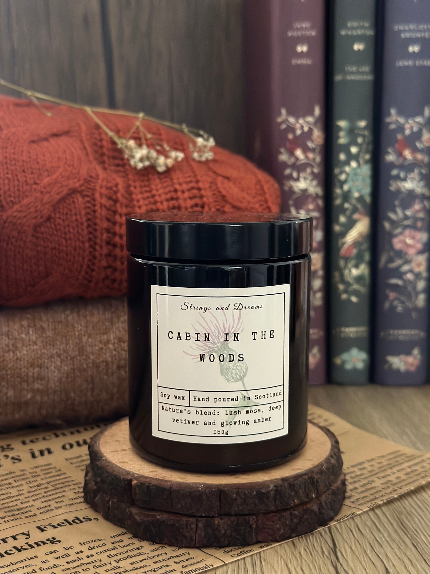 Cabin in the Woods soy wax candle