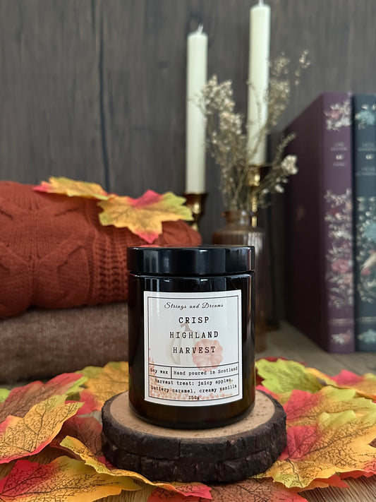 Crisp Highland Harvest soy wax candle
