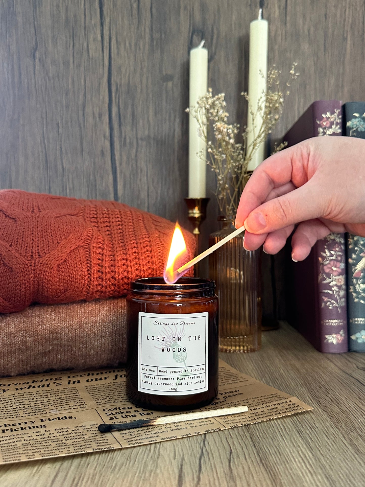 Lost in the Woods soy wax candle