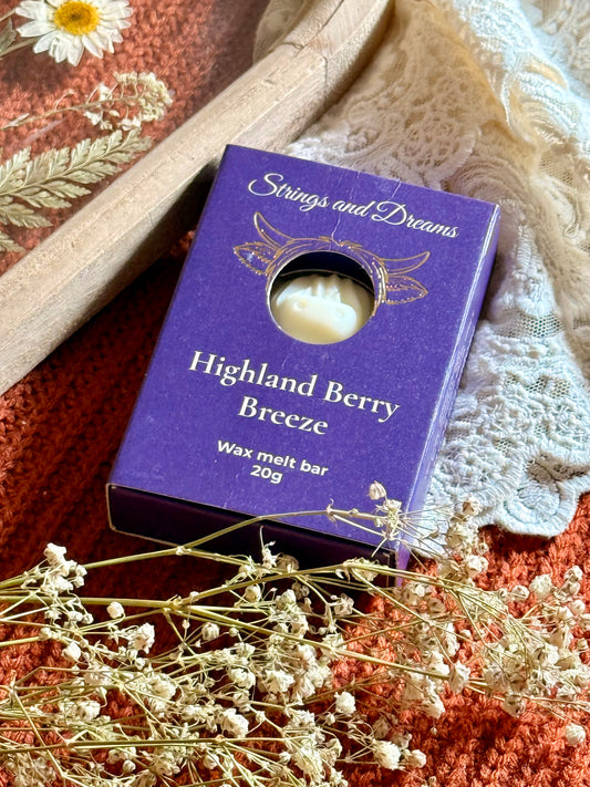 Highland Berry Breeze Highland Cow wax melt bar