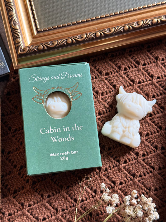 Cabin in the Woods Highland Cow wax melt bar