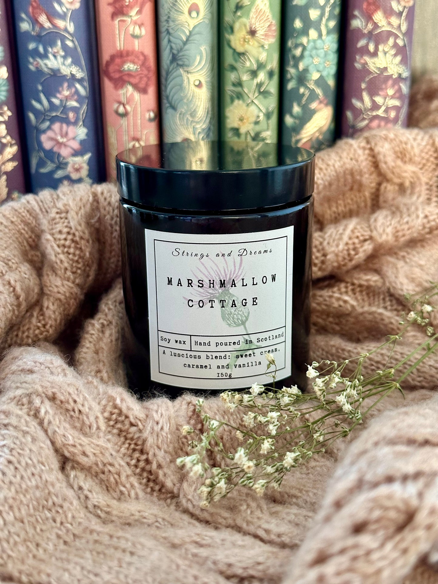 Marshmallow Cottage soy wax candle