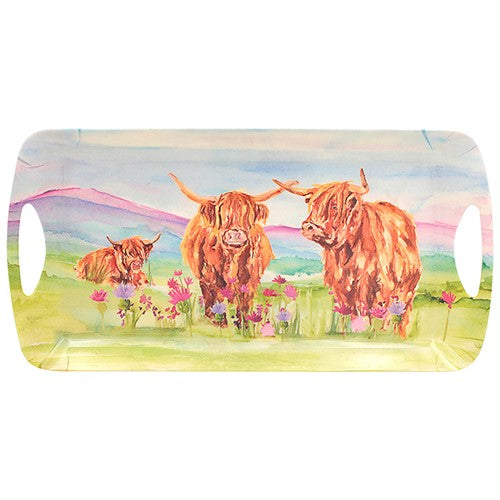 Jennifer Rose Highland Cow medium tray