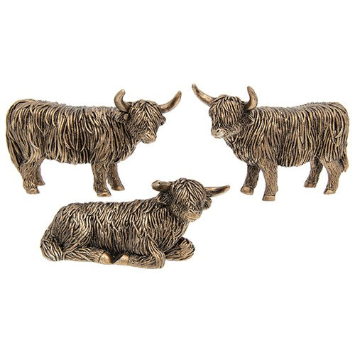 Bronze Highland Cow mini