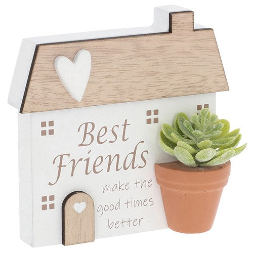 Planted with Love "Best friend" Standing plaque