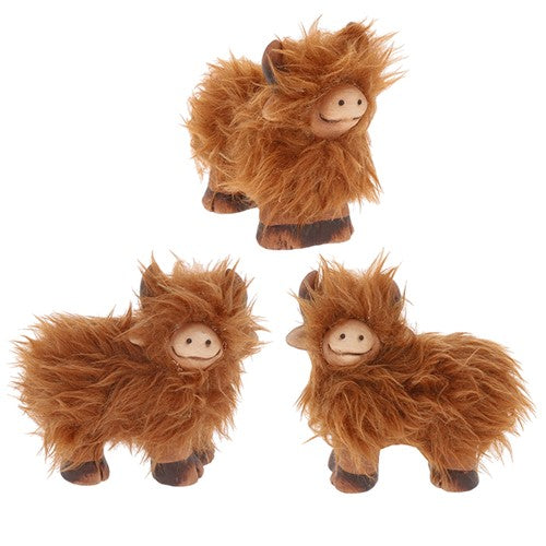 Fluffy Highland Cow Ornament