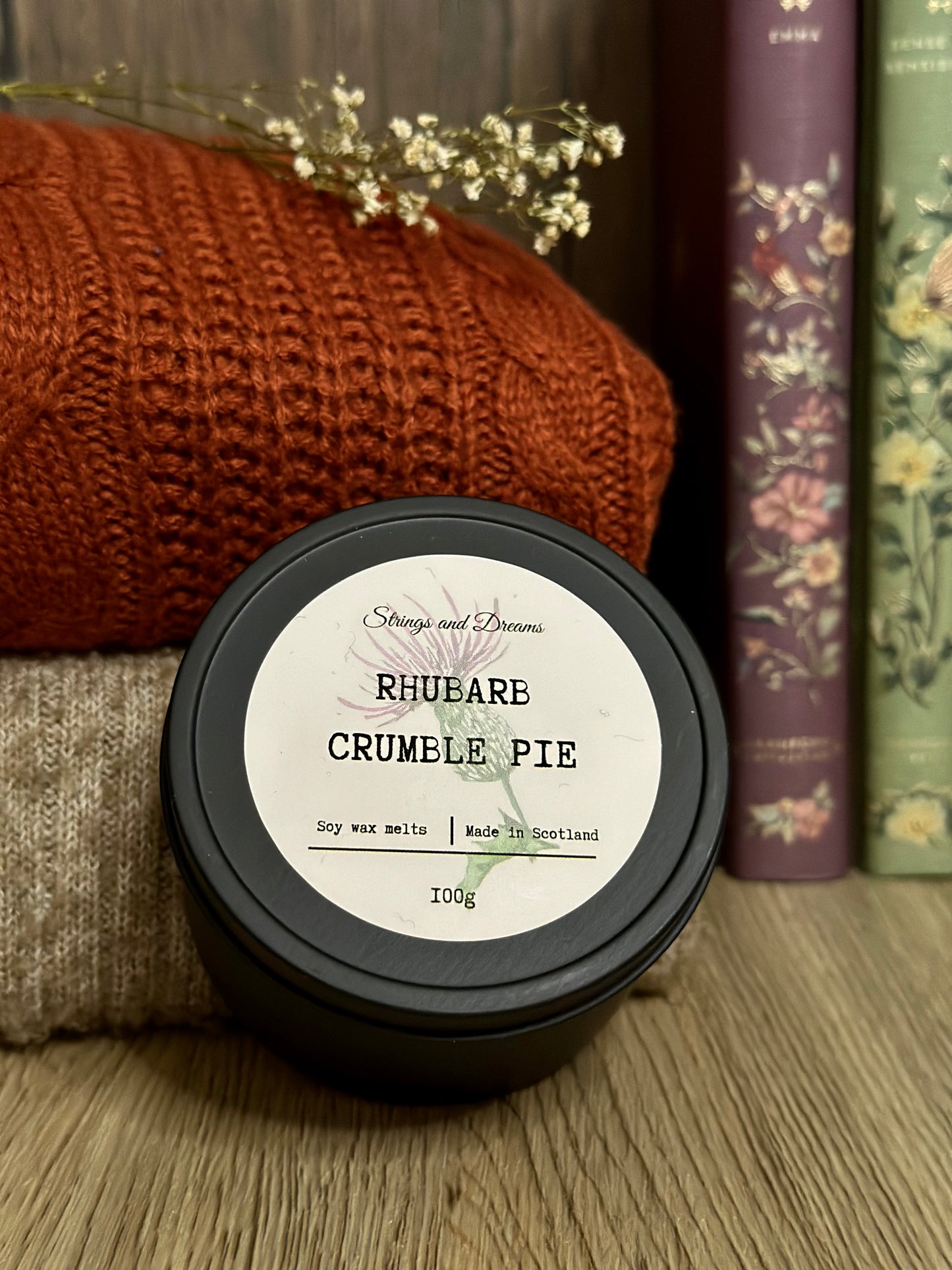 Rhubarb crumble Pie scented wax melts