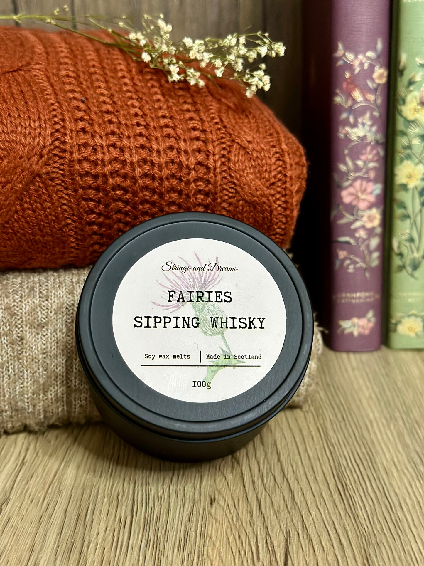 Fairies sipping Whisky scented wax melts