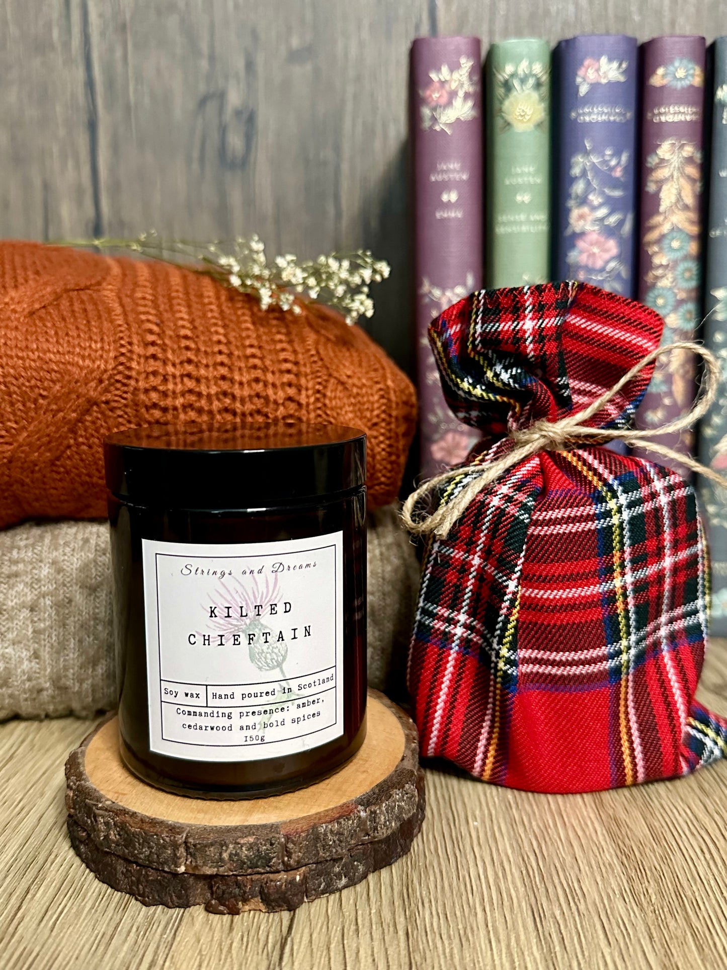 Kilted Chieftain soy wax candle