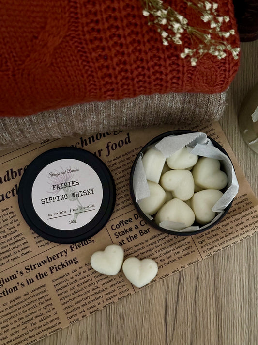 Fairies sipping Whisky scented wax melts