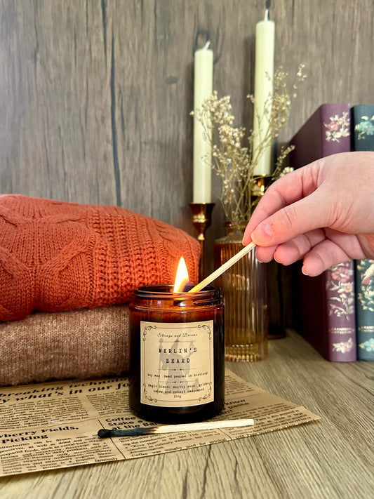 Merlin's Beard digital story scented candle