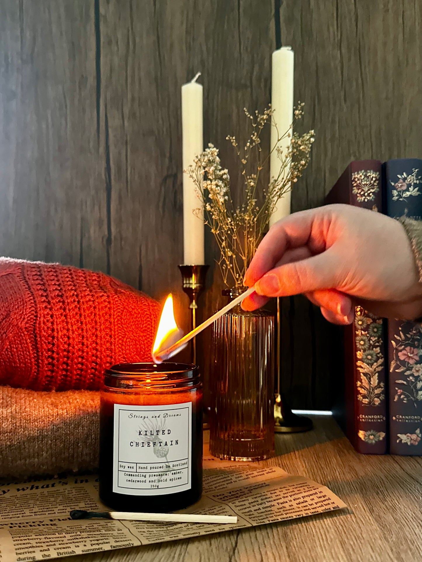 Kilted Chieftain soy wax candle