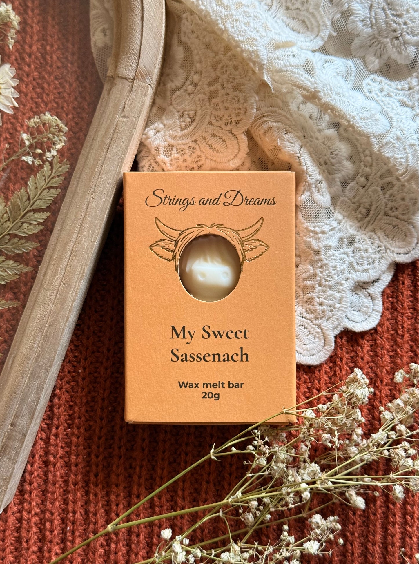 My Sweet Sassenach Highland Cow wax melt bar