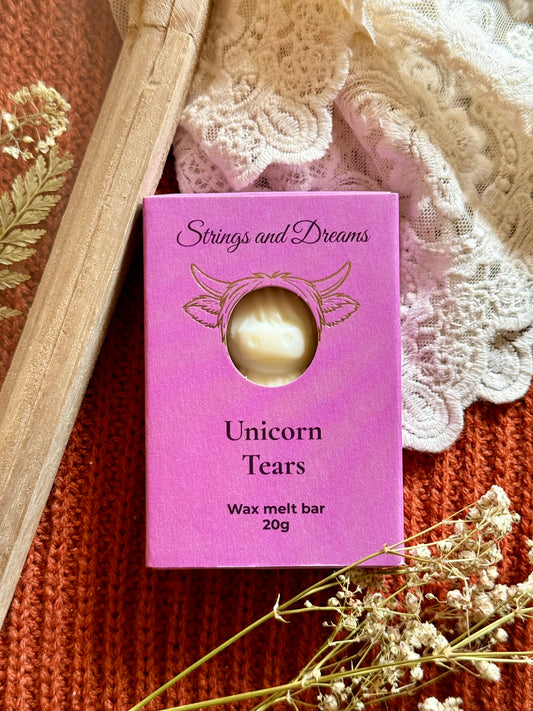 Unicorn Tears Highland Cow wax melt bar