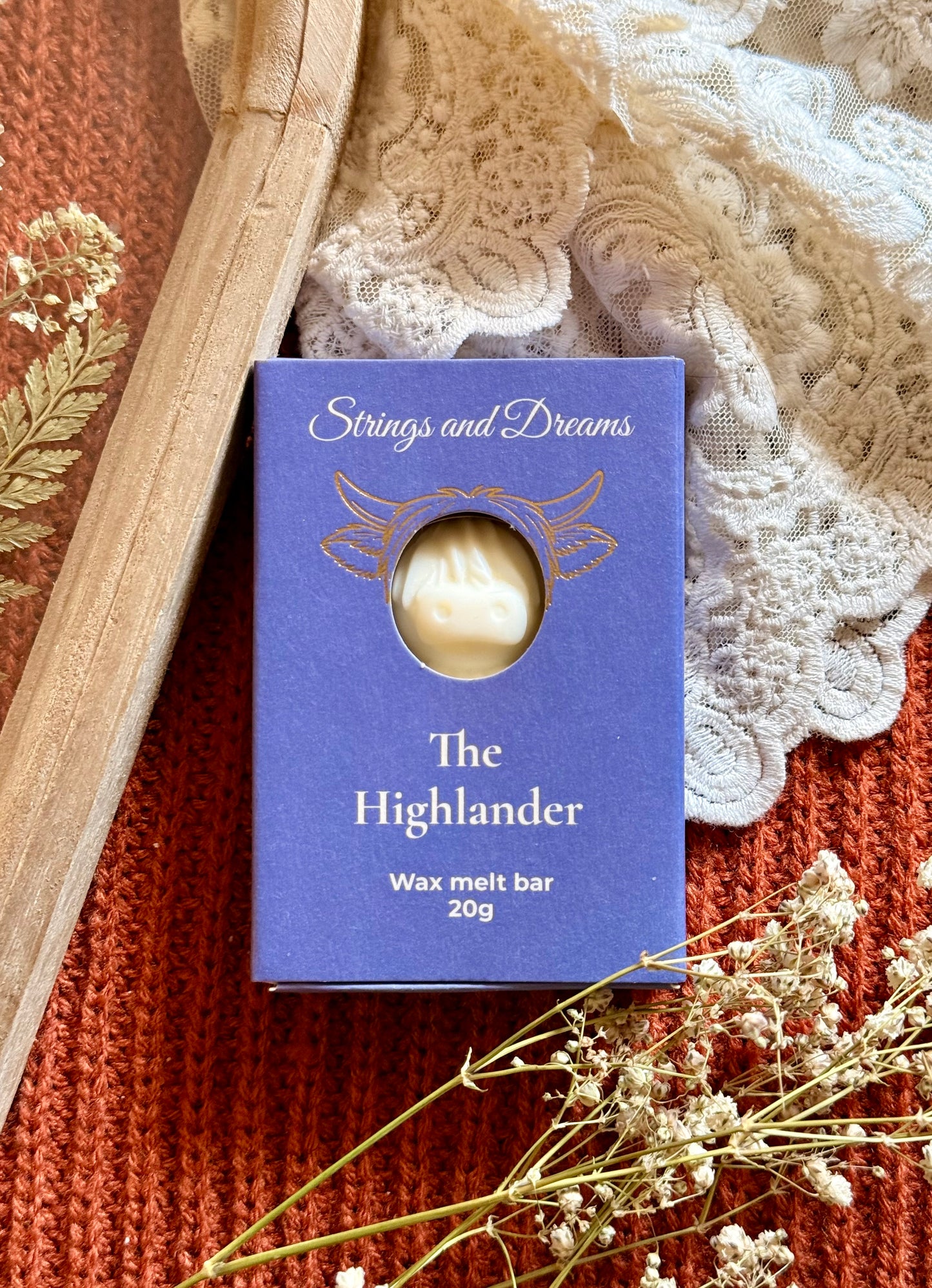 The Highlander Highland cow wax melt bar