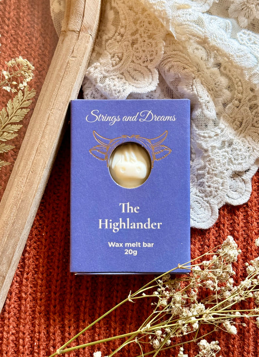 The Highlander Highland cow wax melt bar