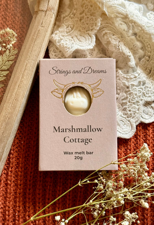 Marshmallow Cottage Highland Cow wax melt bar