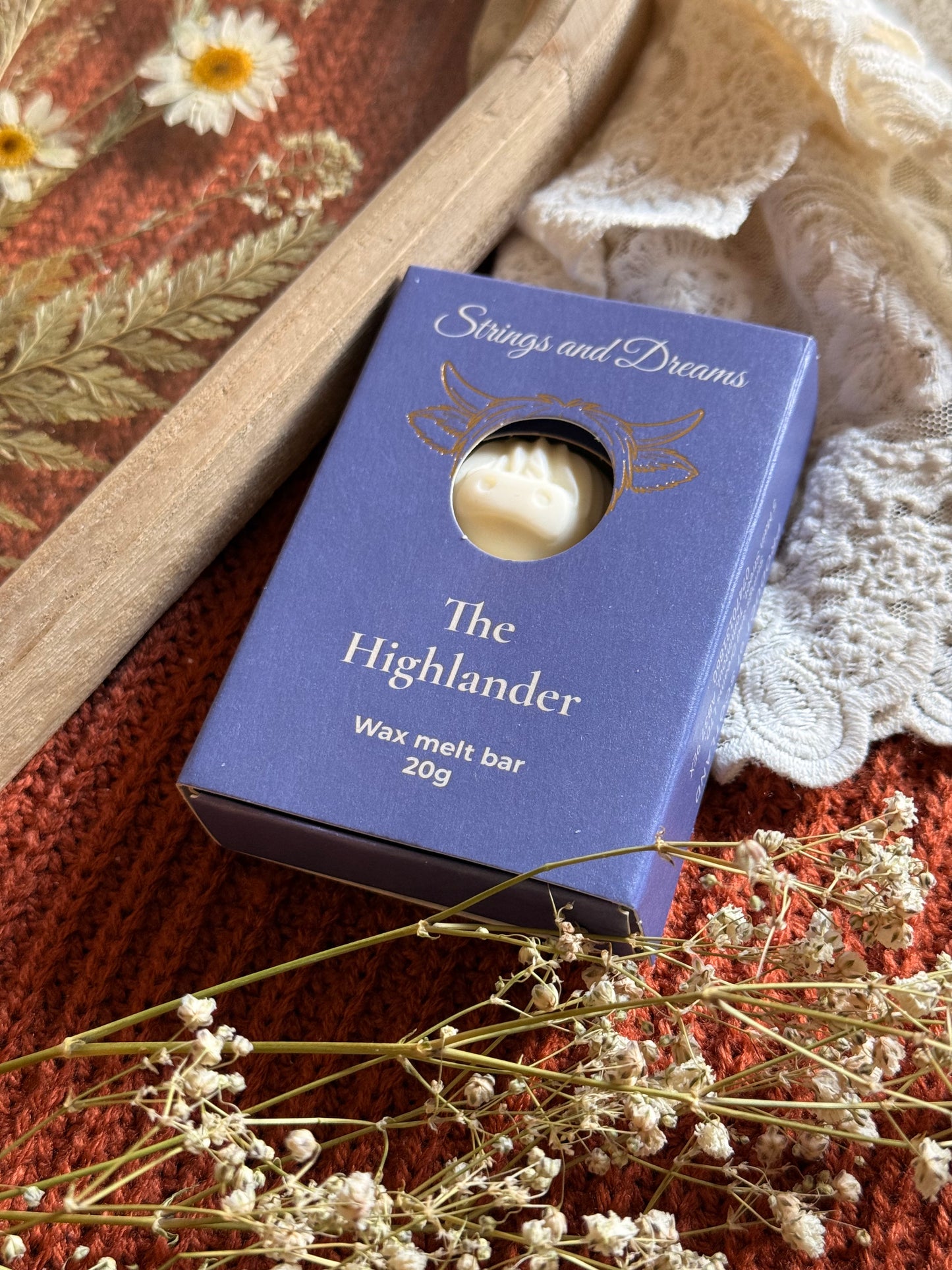 The Highlander Highland cow wax melt bar