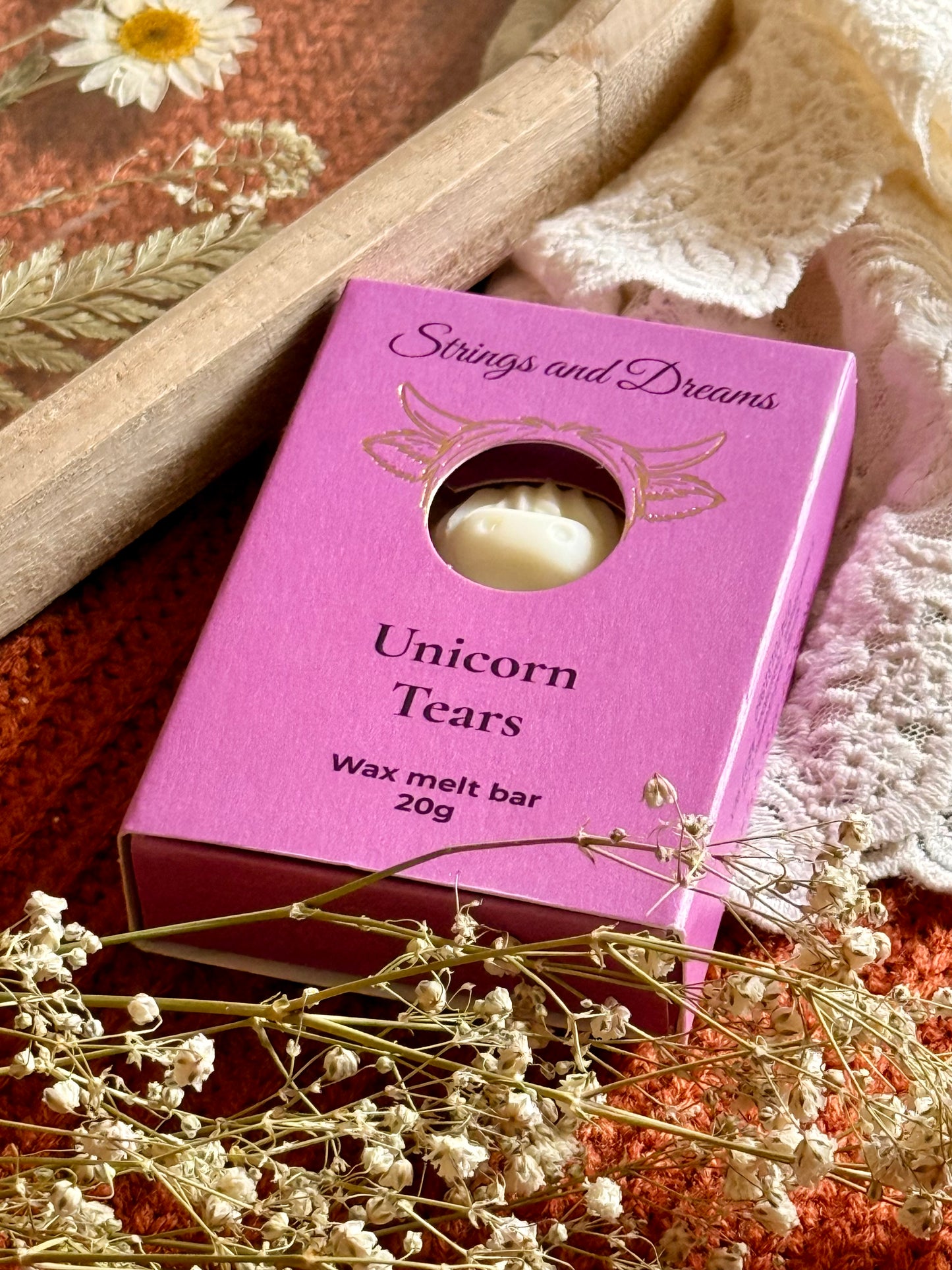Unicorn Tears Highland Cow wax melt bar