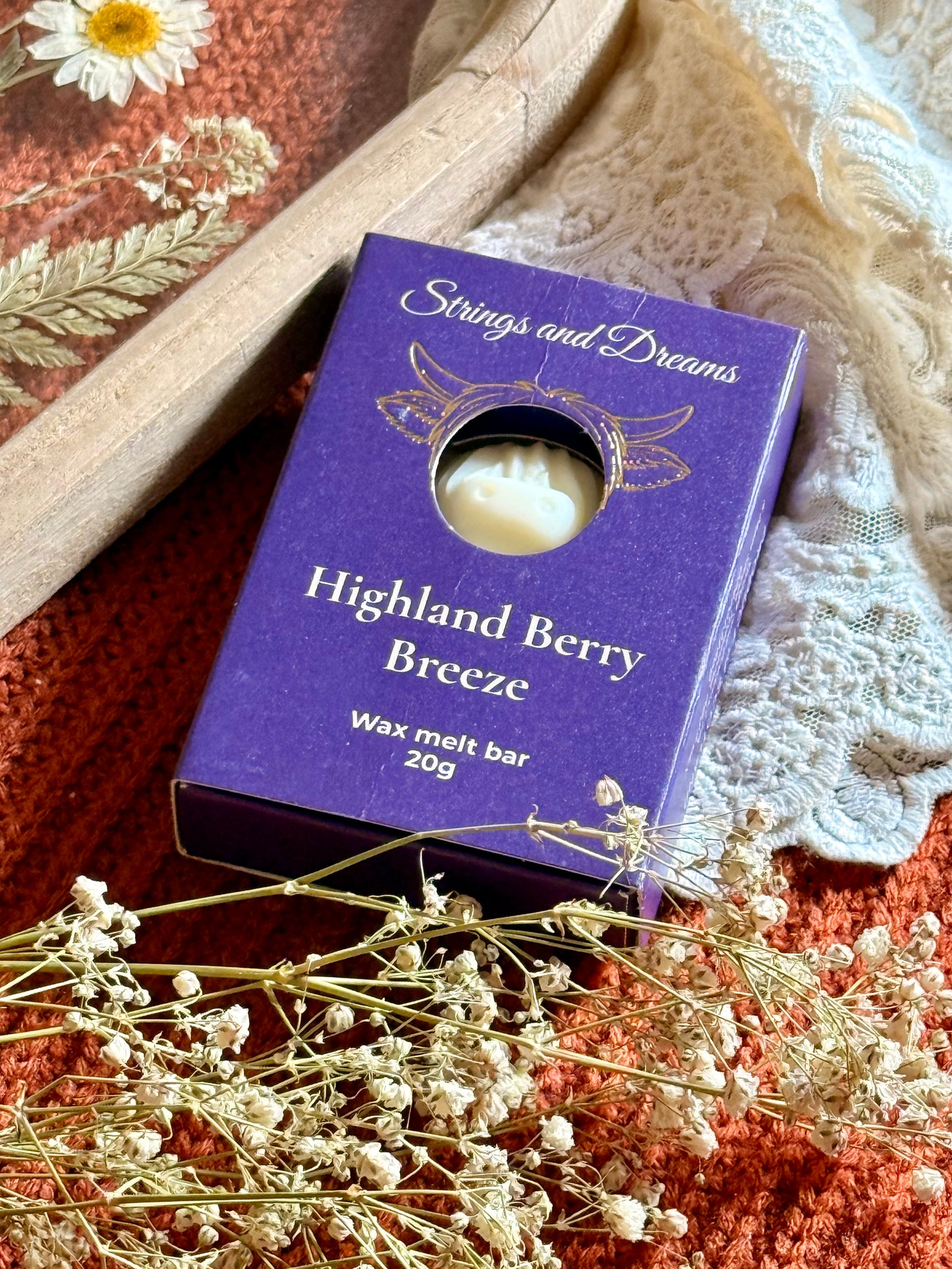 Highland Berry Breeze Highland Cow wax melt bar
