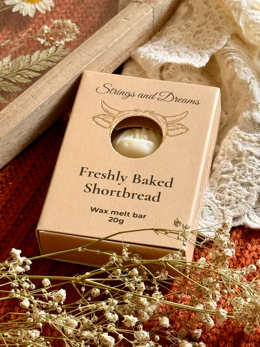 Freshly Baked Shortbread Highland Cow wax melt bar