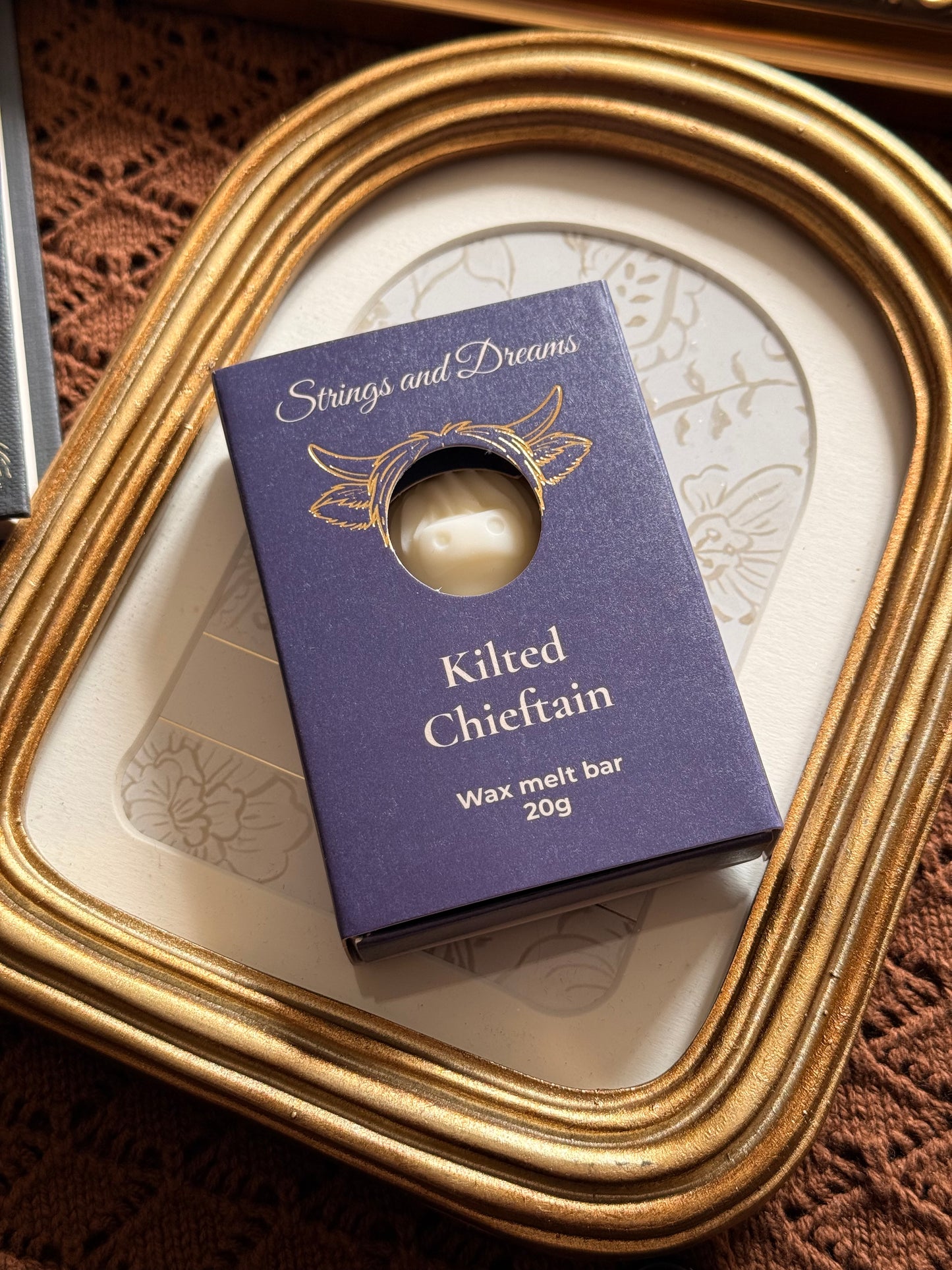 Kilted Chieftain Highland cow wax melt bar