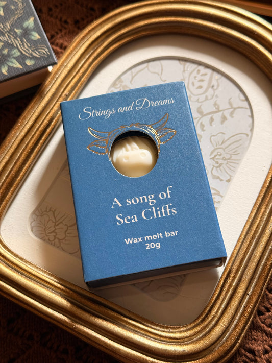A song of Sea Cliffs Highland Cow wax melt bar