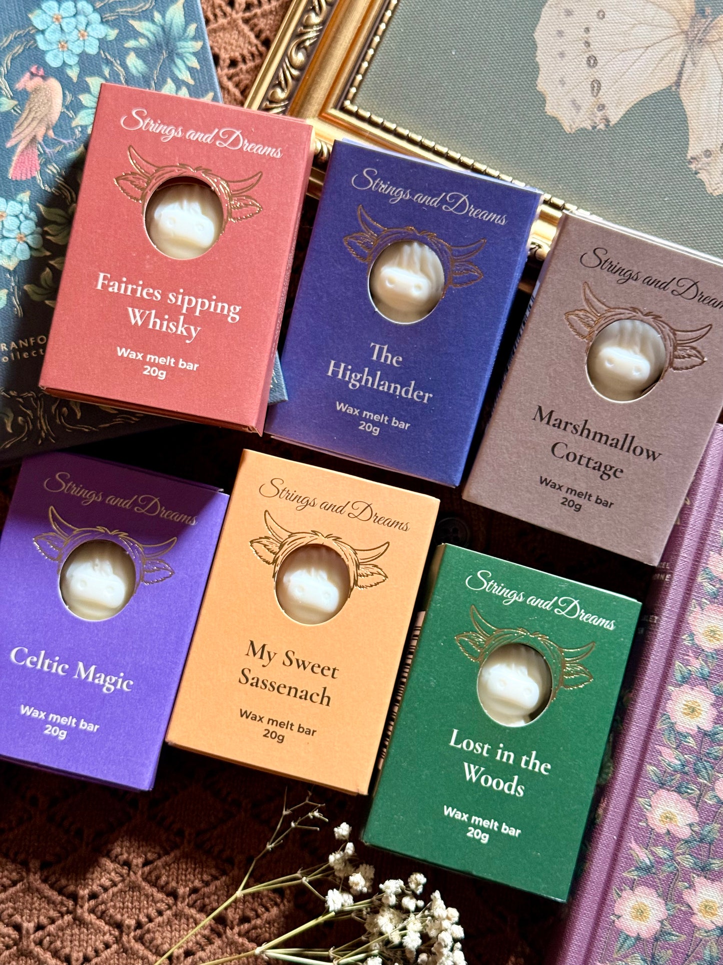 Celtic Magic Highland Cow wax melt bar