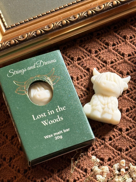 Lost in the Woods Highland Cow wax melt bar