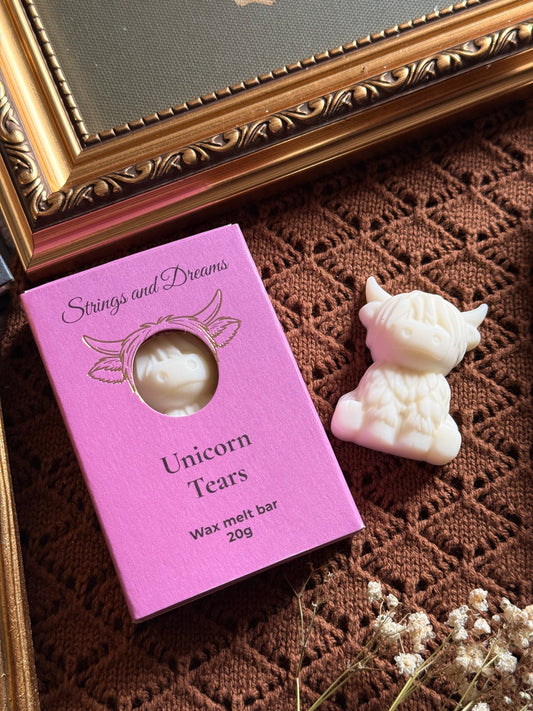 Unicorn Tears Highland Cow wax melt bar