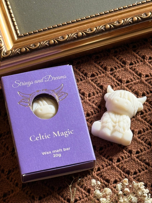 Celtic Magic Highland Cow wax melt bar