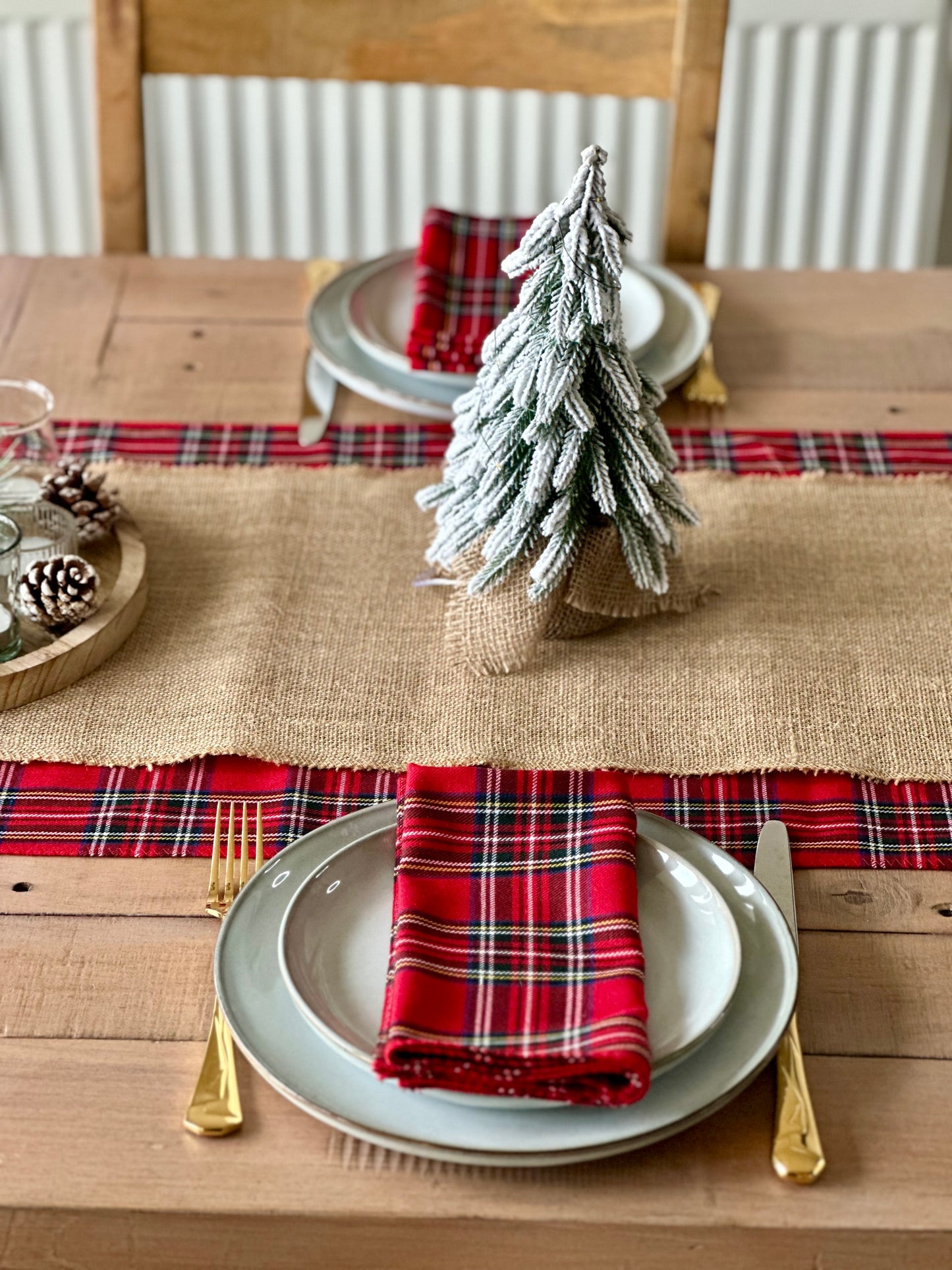 Royal Stewart tartan dinner napkins