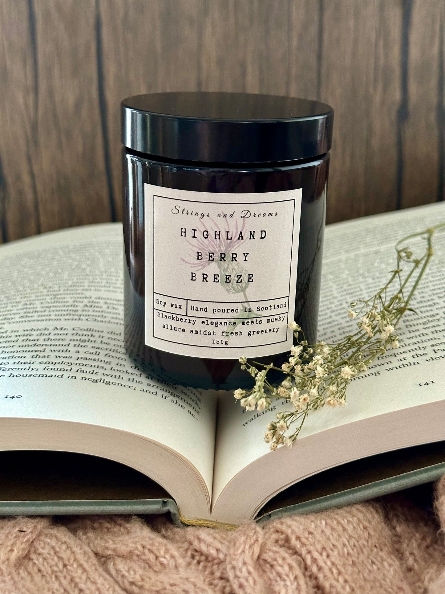 Highland Berry Breeze soy wax candle