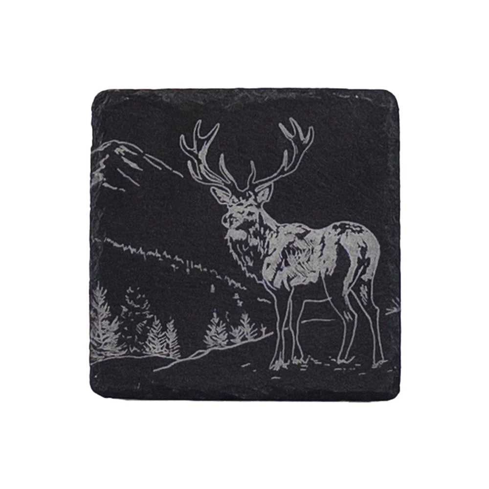 Selbrae House Scenic Stag slate coaster