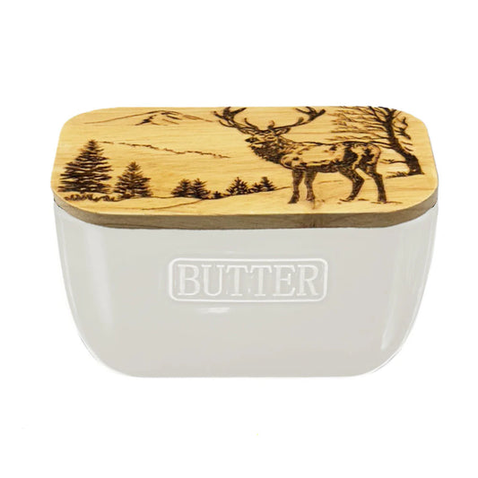 Selbrae House - butter dish Scenic Stag