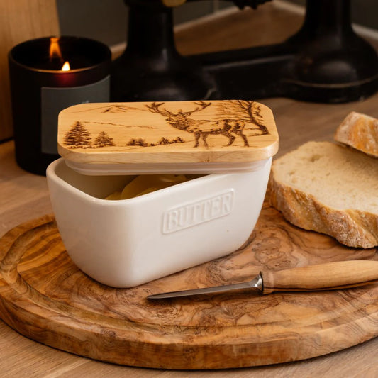 Selbrae House - butter dish Scenic Stag
