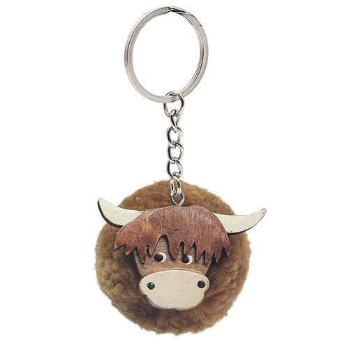 Highland Cow keyring