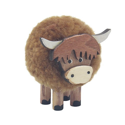 Fluffy Highland Cow Standing - small