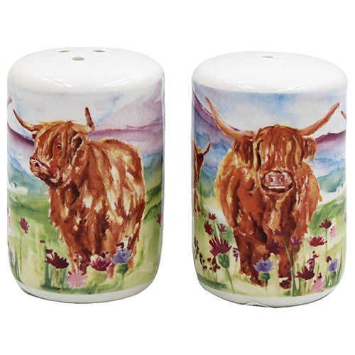 Jennifer Rose Highland Cow Salt & Pepper