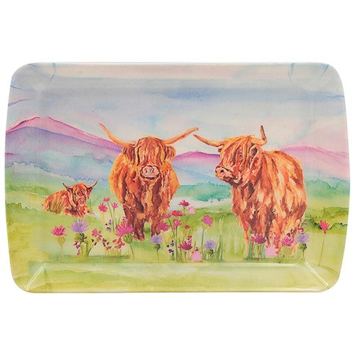 Jennifer Rose Highland Cow small tray