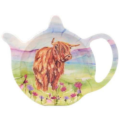 Jennifer Rose Highland Cow teabag tidy