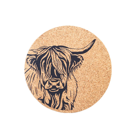 Selbrae Cork Pot stand - Highland cow